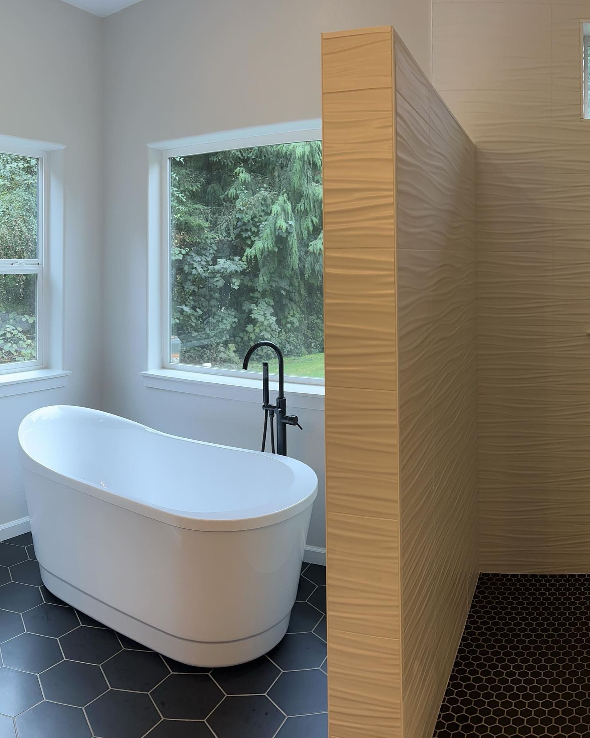 bath and walk-in shower